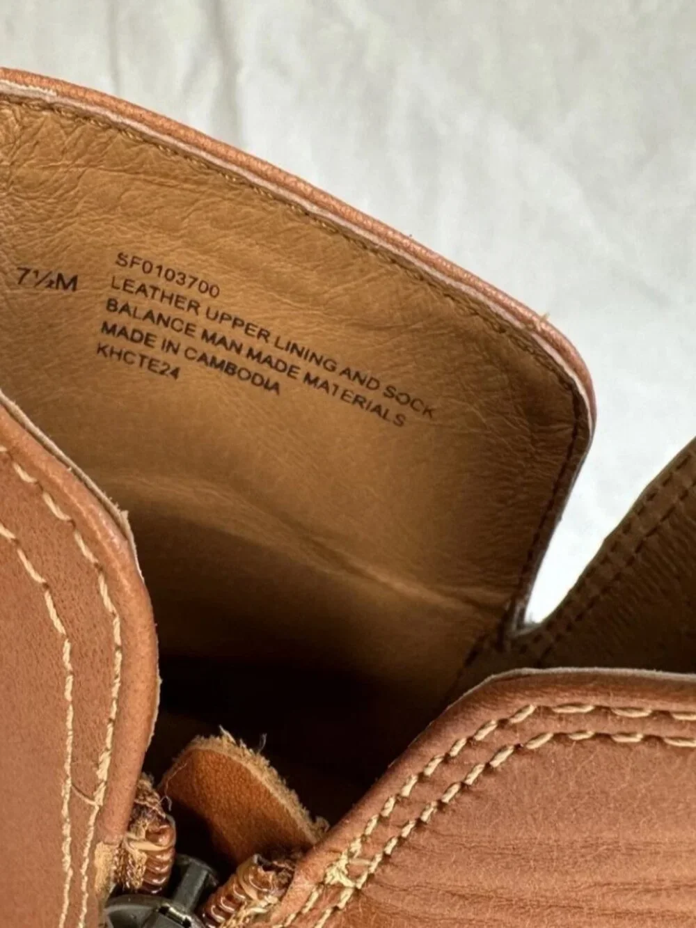 Softt Beatrice Leather Ankle Boots Tan Brown Women's Size 7.5